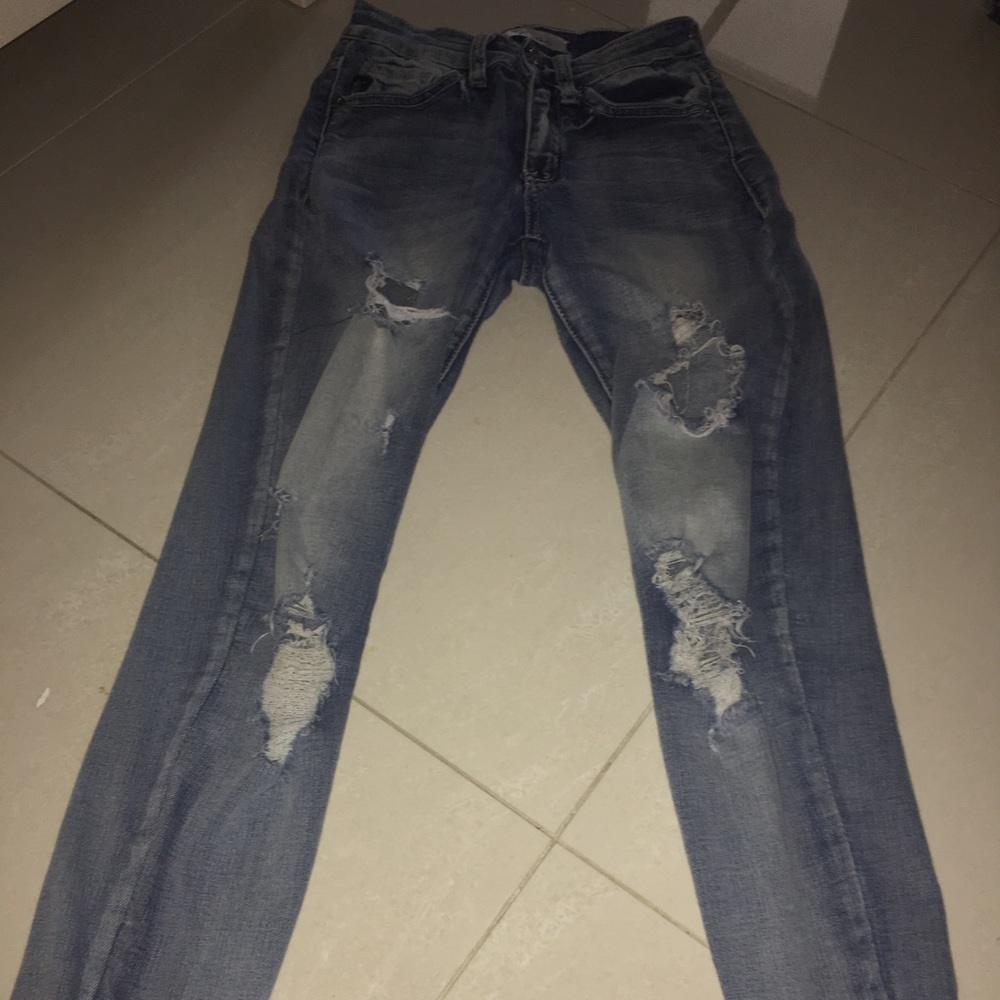 Distressed Mom Jeans